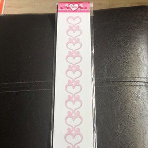 Sizzix Decorative Strip Die Lace Hearts *NIB*